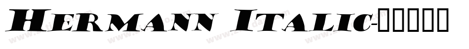 Hermann Italic字体转换
